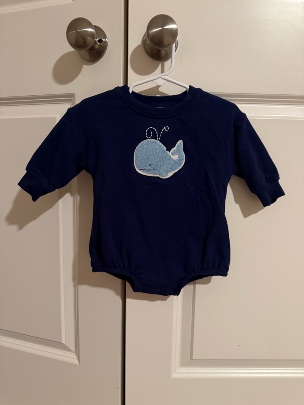 Angel Dear Navy whale bubble